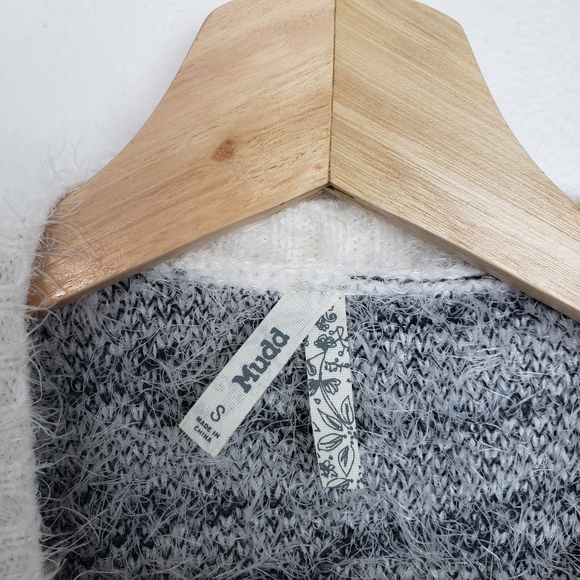 Mudd Striped Fuzzy Cardigan - Picture 2 of 4